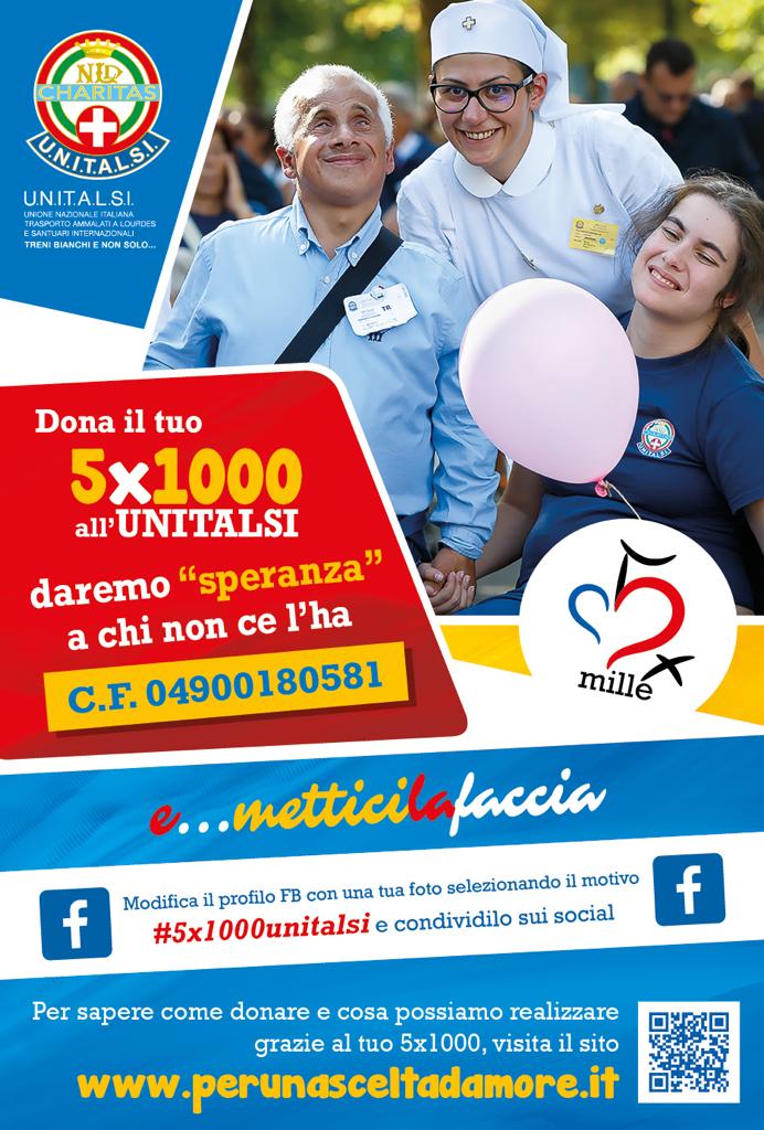 Locandina 5x1000 UNITALSI